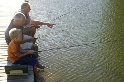 boy-father-and-grandfather-fishing