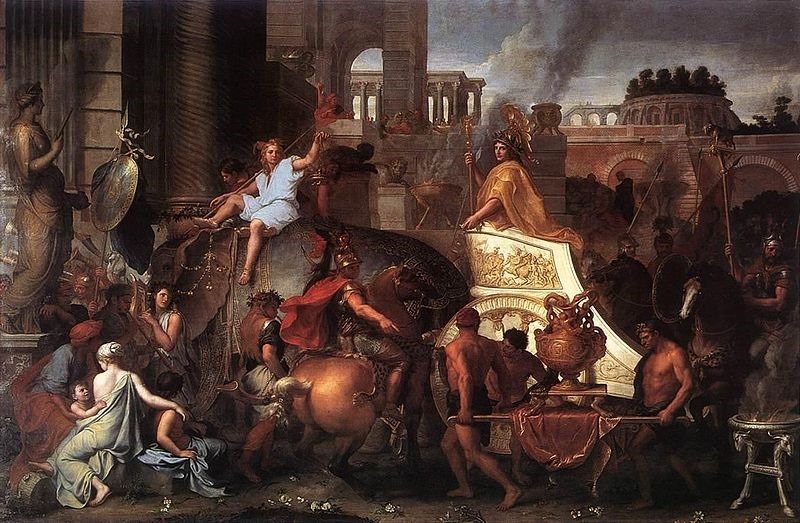 charles-le-brun-entry-of-alexander-into-babylon-ca-1664-oil-on-canvas